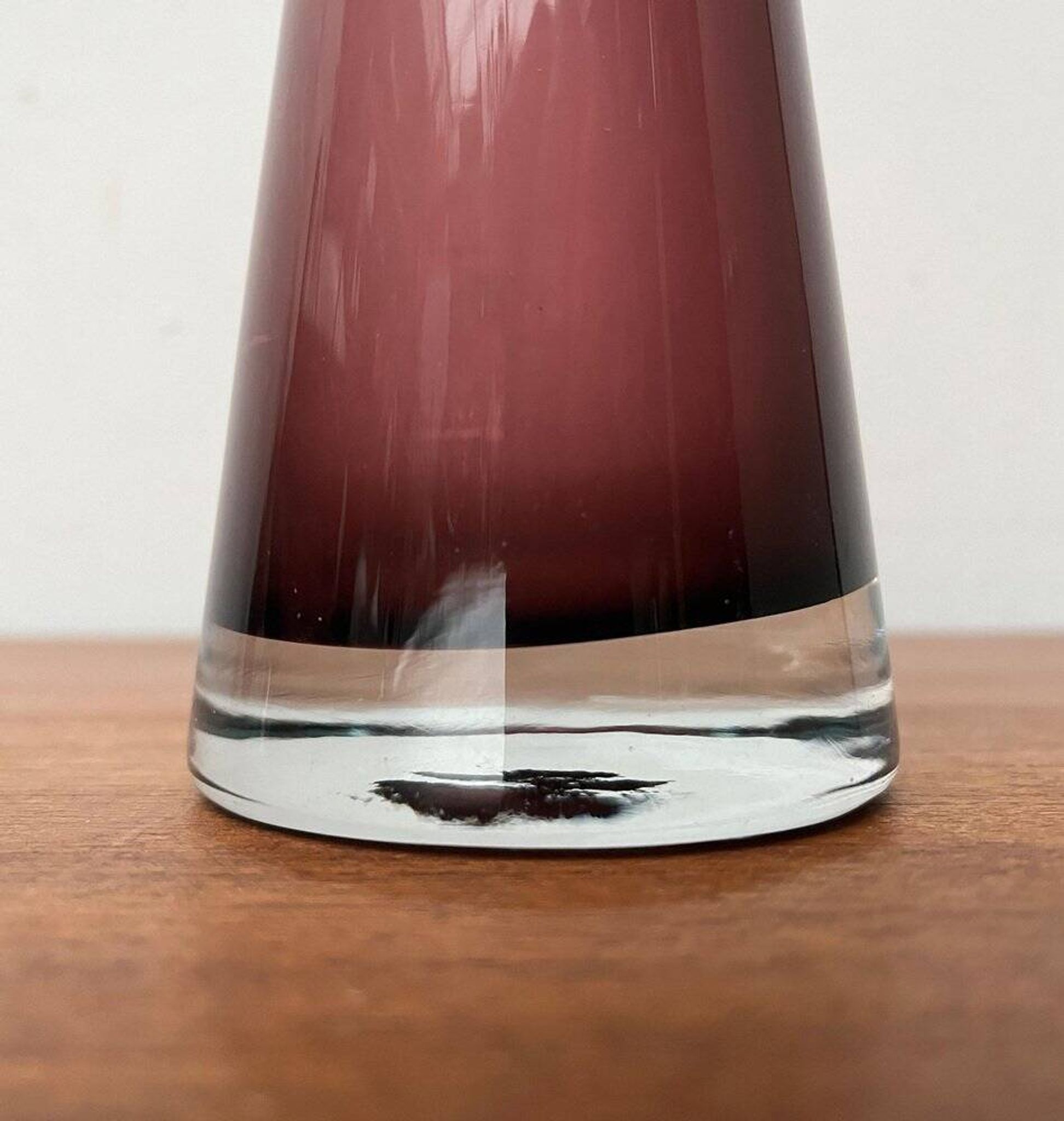 Mid-century glass vase Diabolo by Ingrid Glas, Germany, 1960s