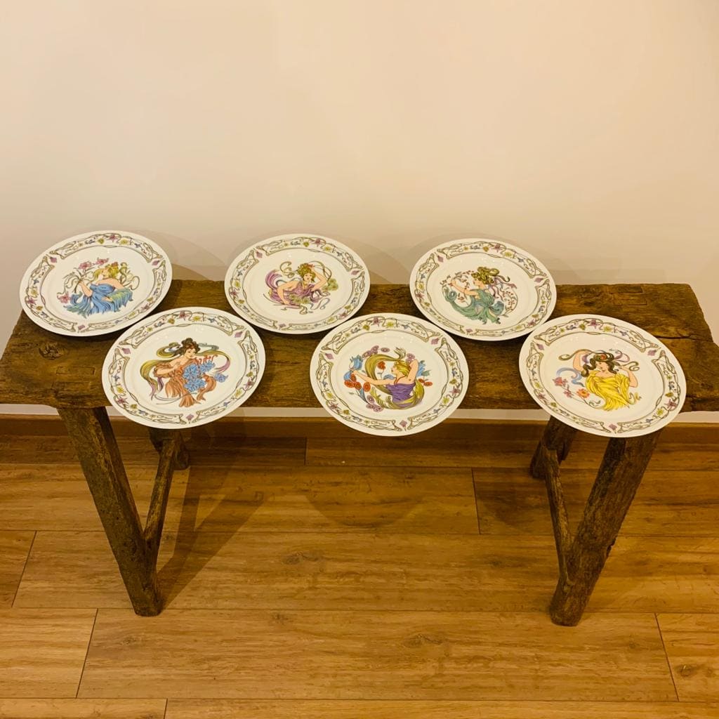 6 Limoges plates