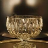 Large cut crystal bowl on a stand