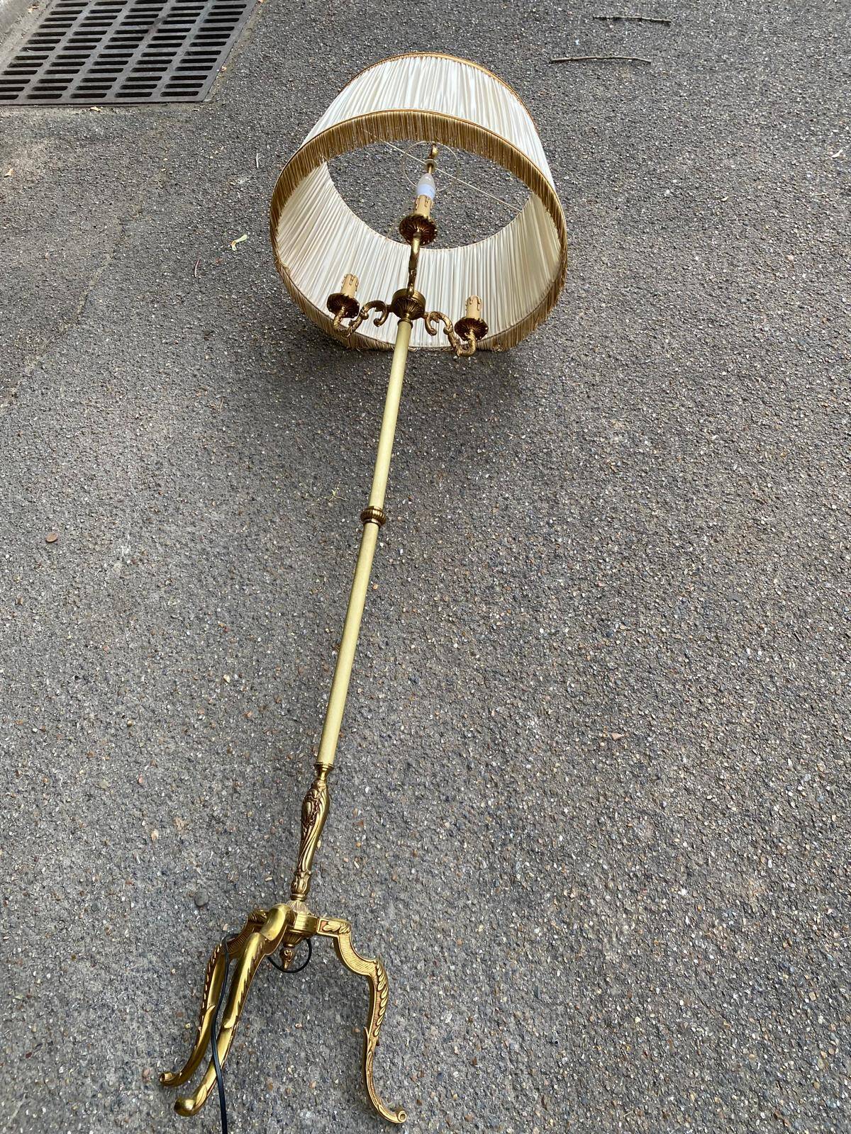 170cm tripod gold brass floor lamp