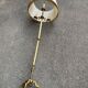 Lampadaire en laiton doré tripode 170cm