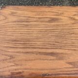 Bedside art deco solid oak