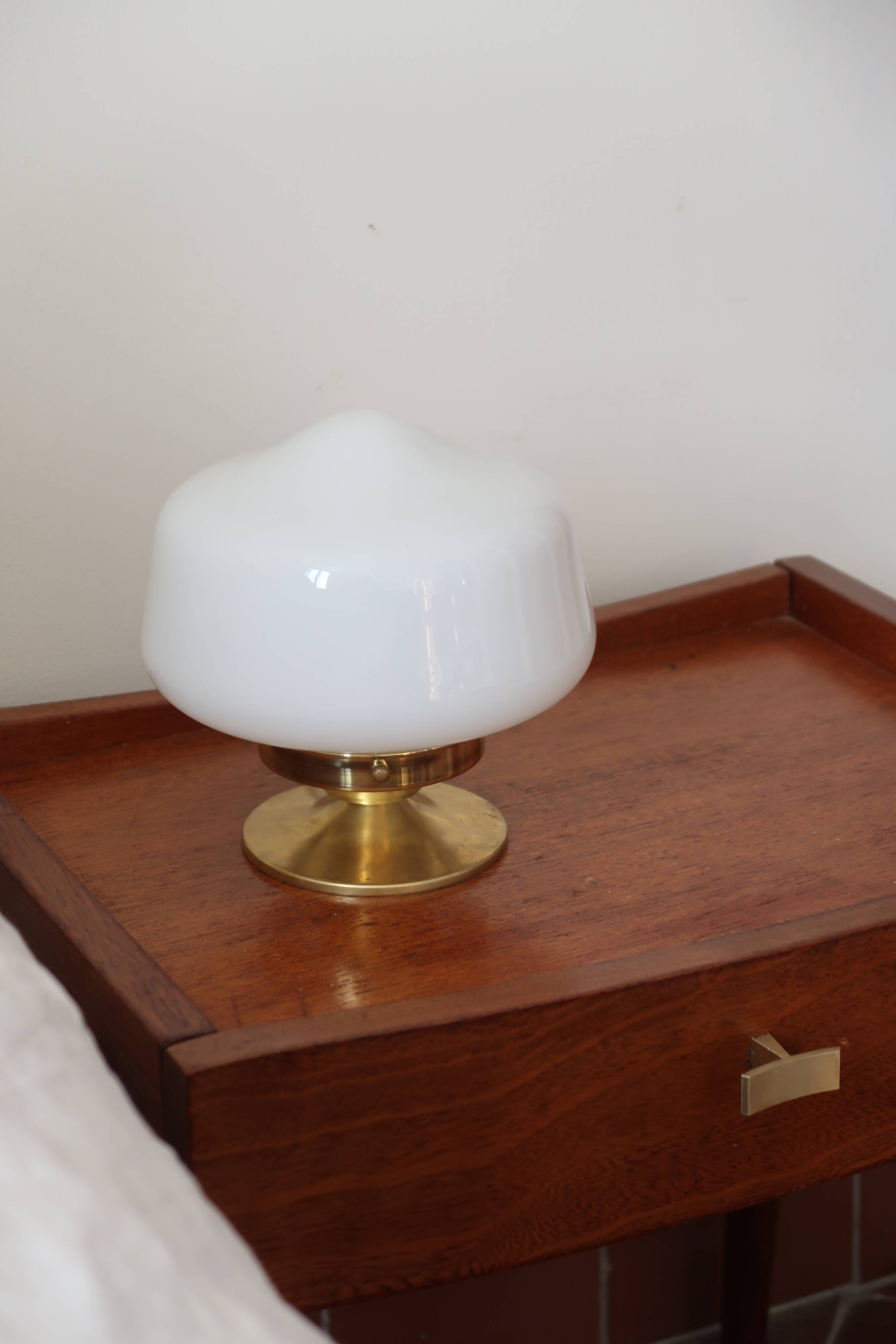 Opal globe installation lamp