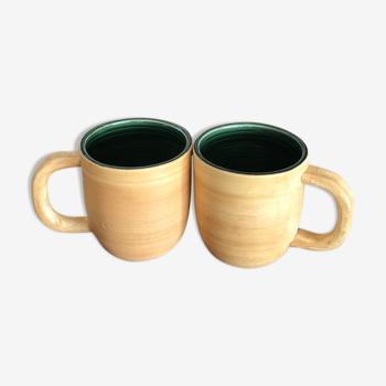 Paire de mugs vintage