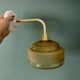Yellow frosted glass vintage wall lamp shade