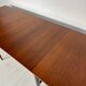 1960s large vintage minimalistic teak extendable dining table
