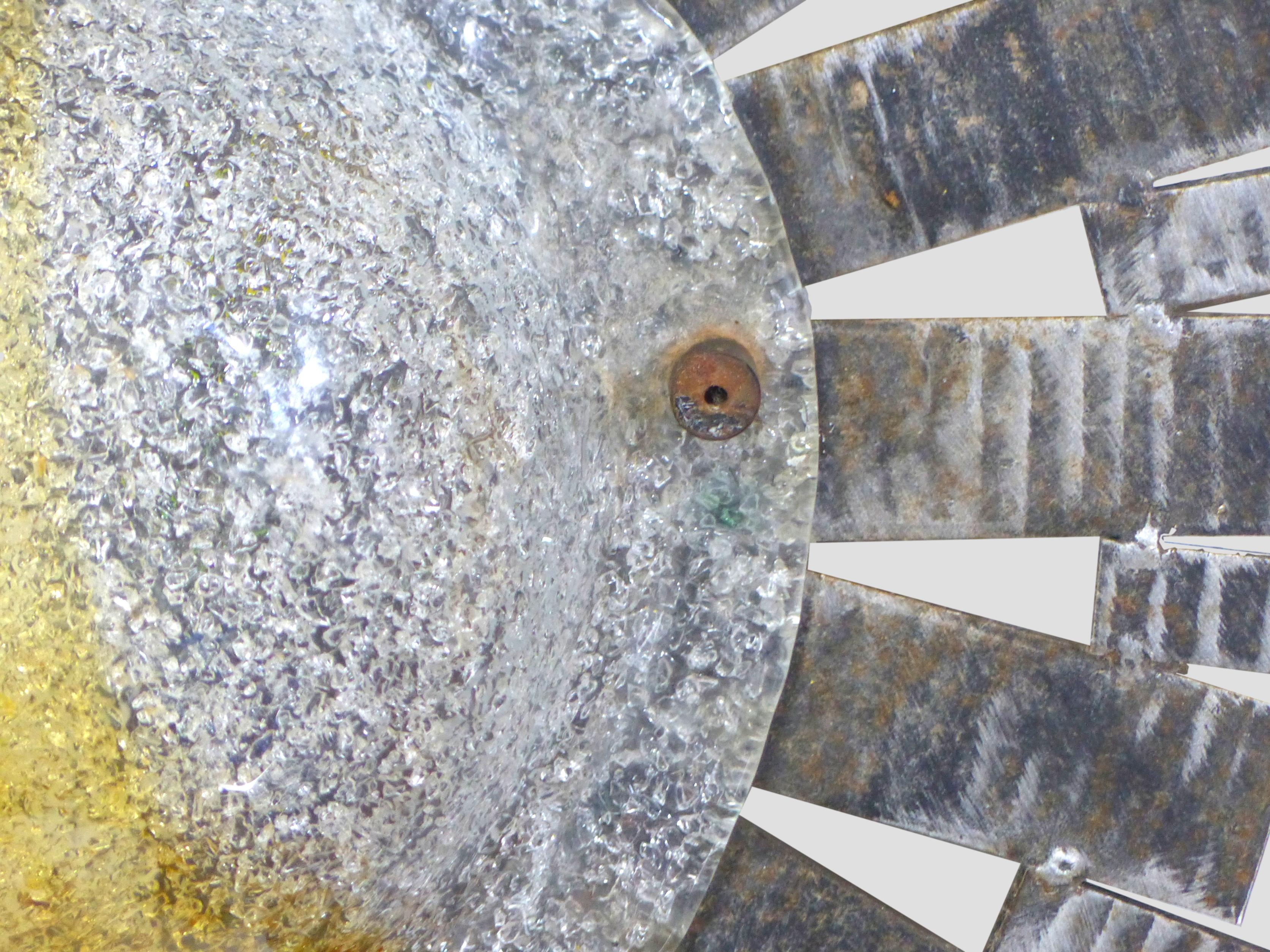 Wall light brutalist vintage sun