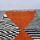 Traditional handmade Beni Ouraine rug, size 140 x 260 cm