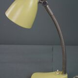 Lampe/lampe de bureau design vintage en métal jaune des années 60