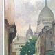 Tableau ancien huile Montmartre 1900
