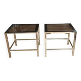 Pair side tables design sofa ends