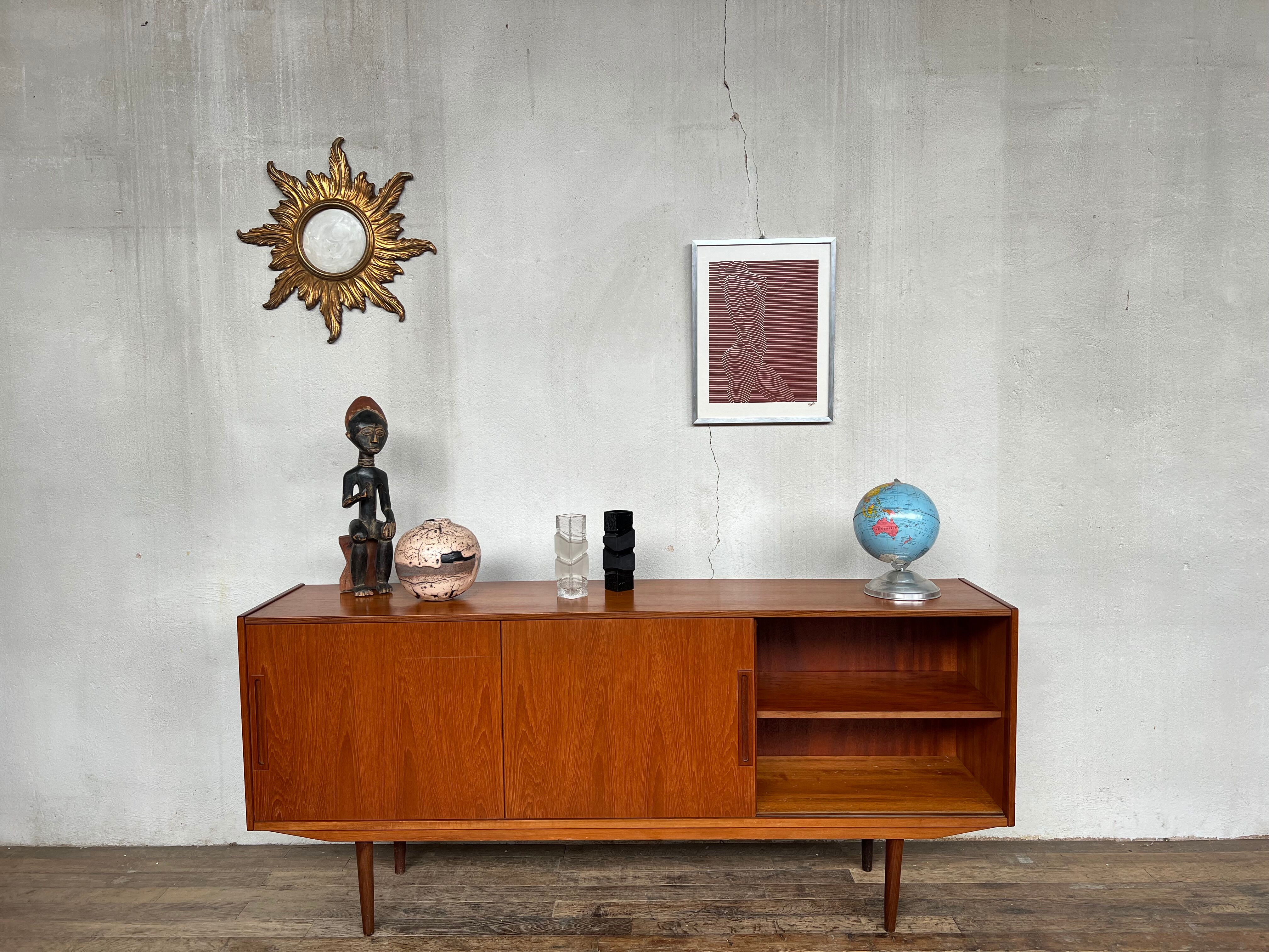 Scandinavian sideboard in vintage teak design 1960