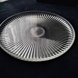 Plat , plateau pour gâteaux , fromage etc.. en verre de reims