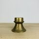Scandinavian style gold-plated brass candle holder, vintage