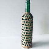 Decorative bottle with wicker