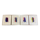 Suite of four scandinavian design compositions "Peder Meinert"