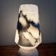 Vintage table lamp alabaster lamp, Italy 1960 minimalist
