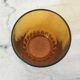 Lot de 6 verres à eau vintage ambre