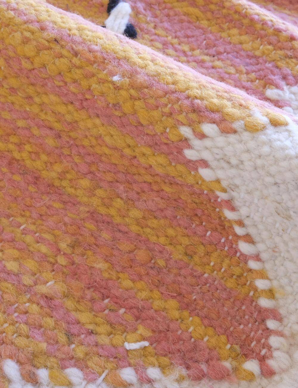 Pink Peach Kilim Rug - 300 x 192 cm