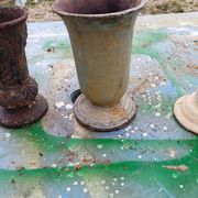 Lot of 6 Cast Iron Vases from 1900 from Charleville-Mézières