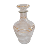 Golden net glass decanter