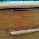 Scandinavian teak dressing table chest of drawers