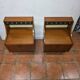 Pair of Scandinavian teak bedside tables from the 1960s.