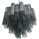 Grey “tronchi” murano glass chandelier d60