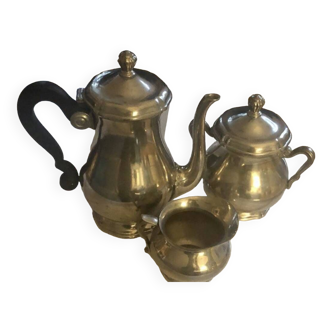 Pewter tea set