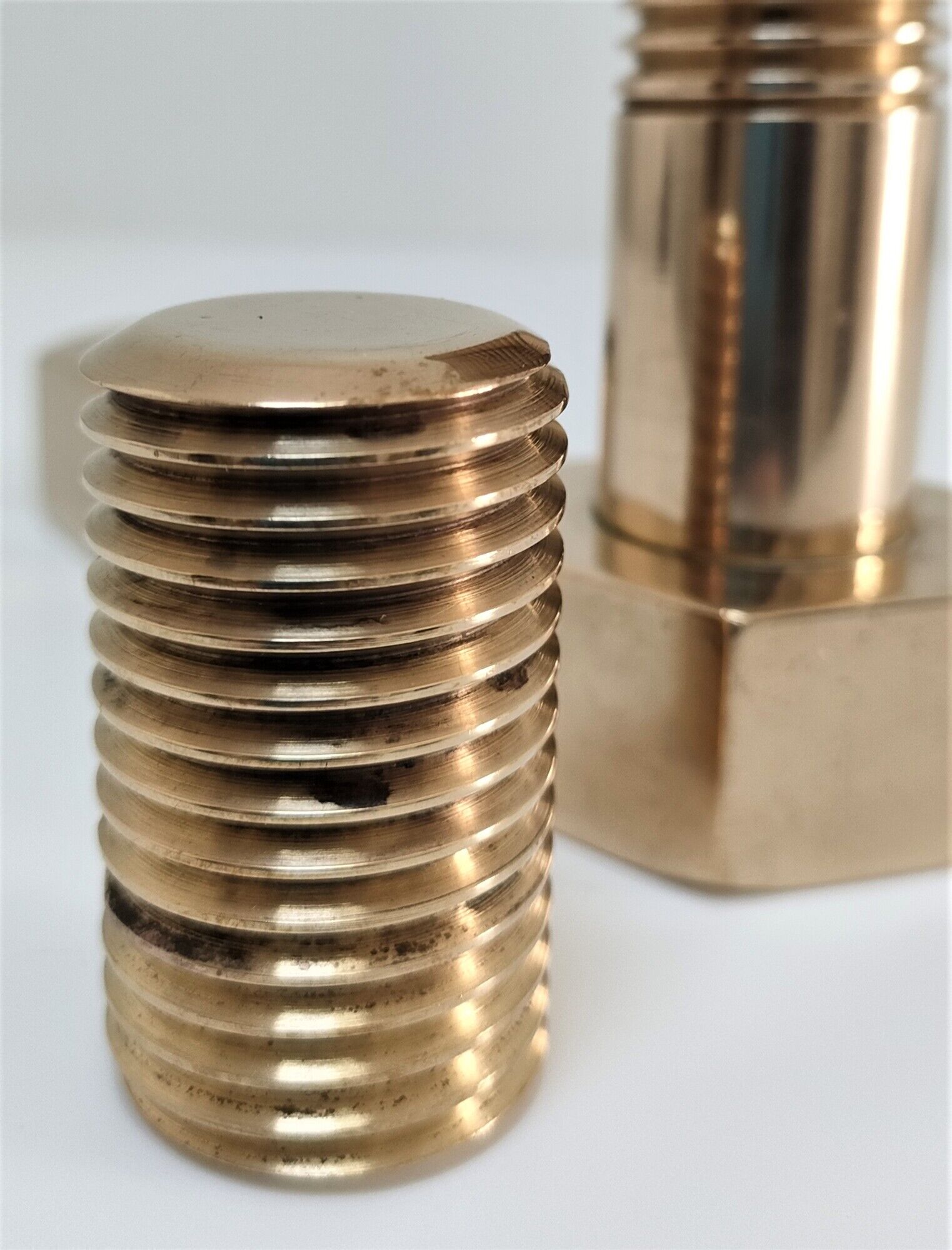Box case solid brass shape nut bolt design 70s