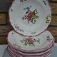 12 assiettes creuses Vieux Saint Amand 1713