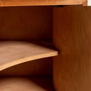 Cabinet d'angle en orme scandinave, milieu du siècle