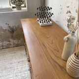 XXL golden oak craft furniture from the 50s