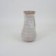 Signed white beige ceramic pitcher