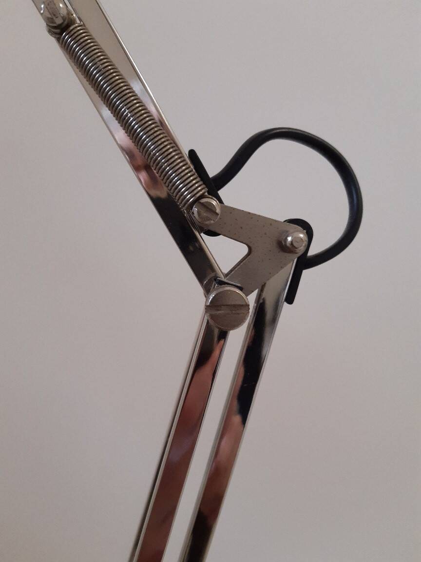 Pair of articulated lamps vintage 1980s industrial design