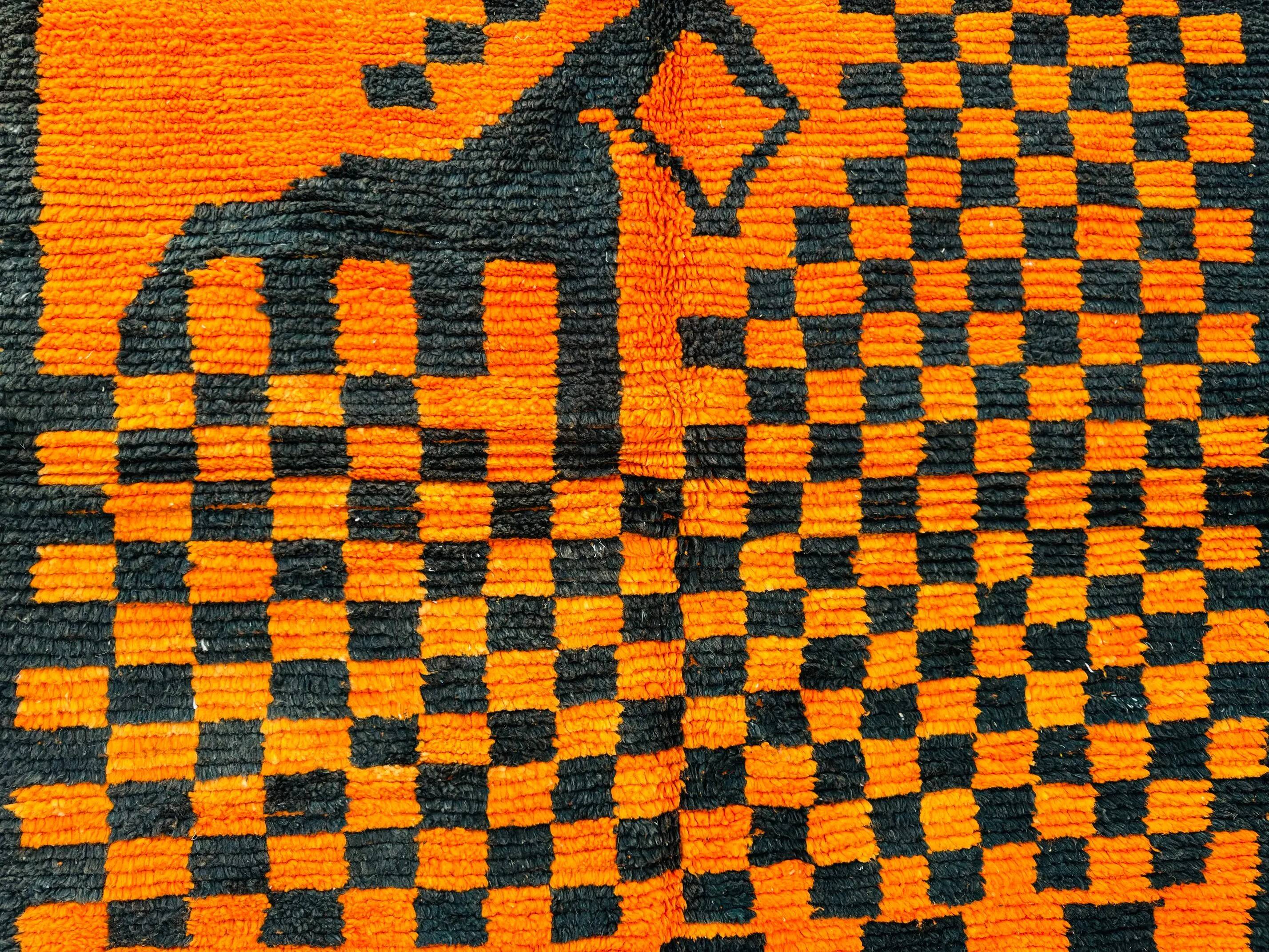 Natural handmade Moroccan rug 3 x 2 m