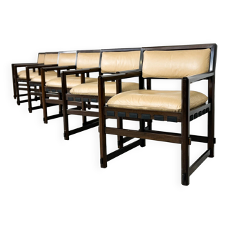 Mid-Century Modern Set of 6 Armchairs by Edward Wormley for Dunbar