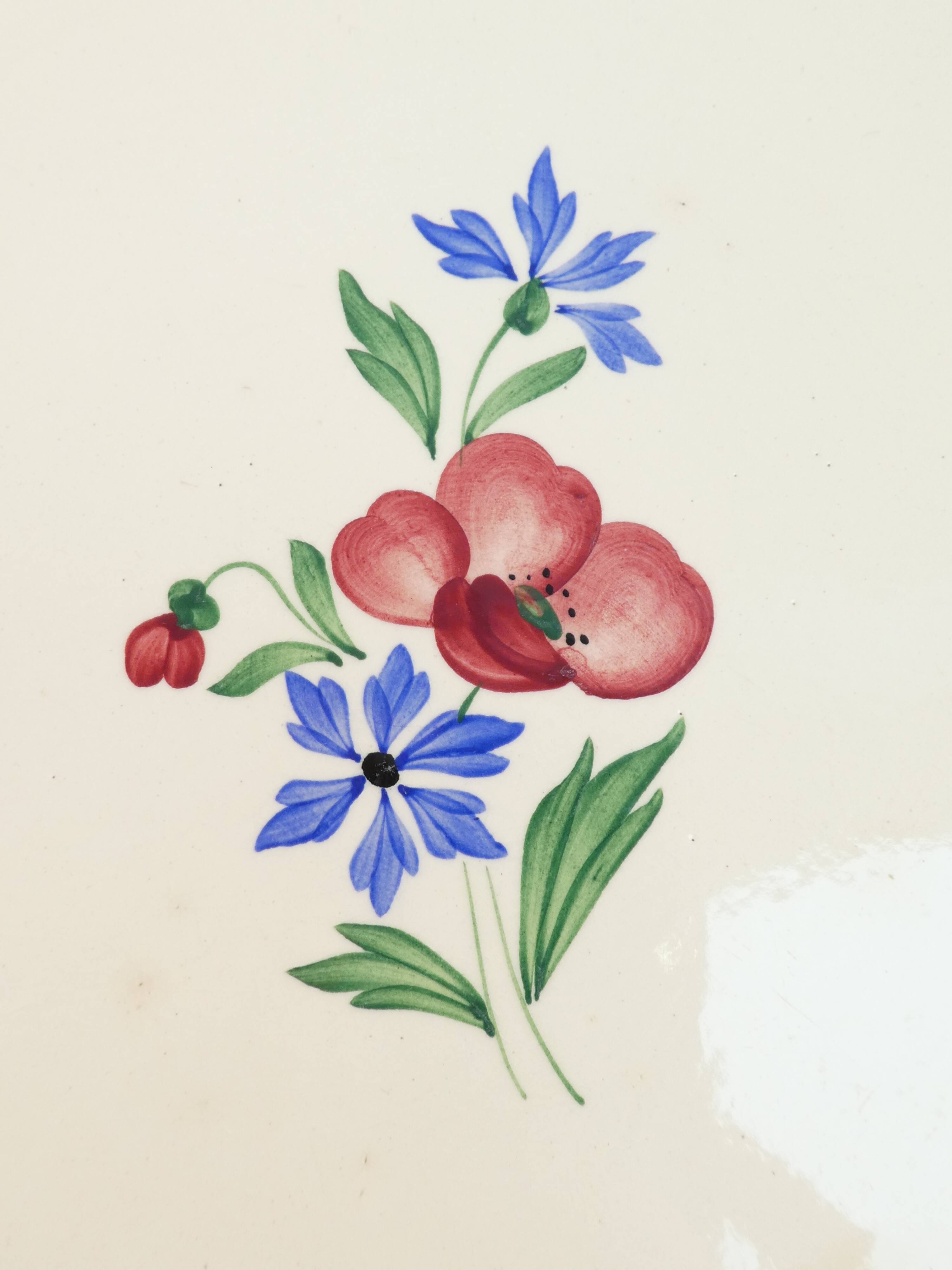 Antique digoin sarreguemines earthenware pie dish