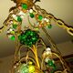 Very large art nouveau chandelier Murano (1 meter)