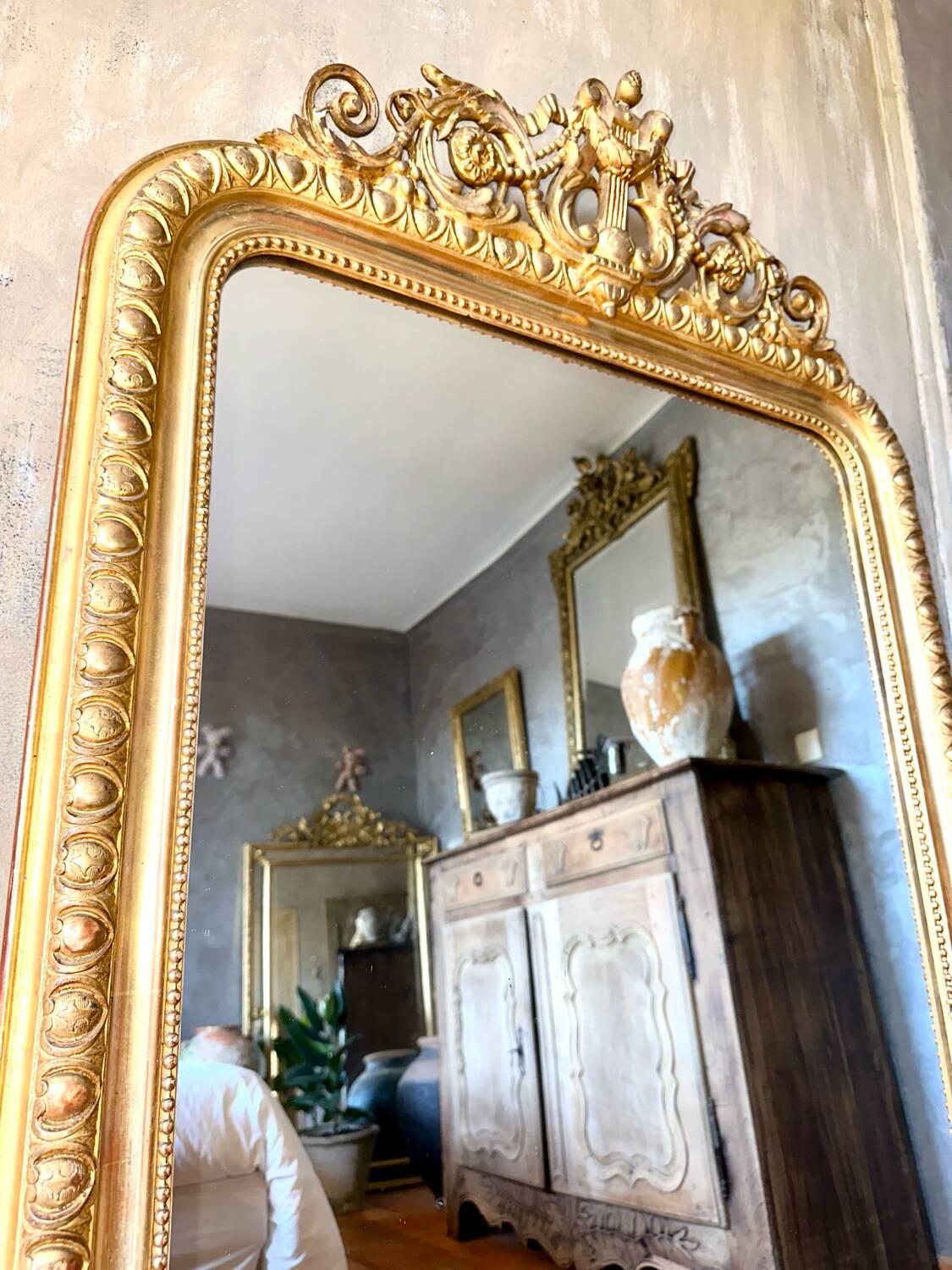 Antique Louis-Philippe 19th century mirror