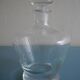 antique blown glass carafe engraved art table vintage blown glass carafe