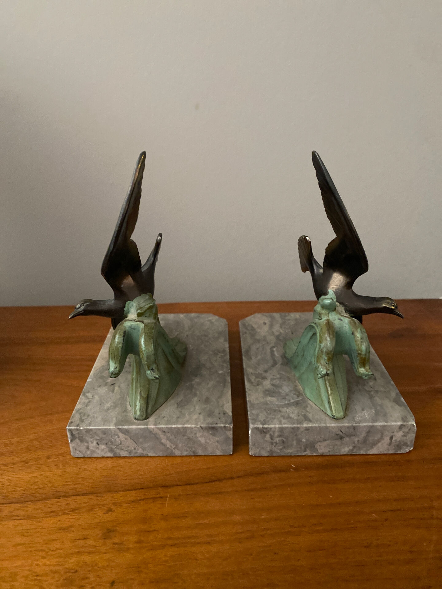 Bookcases seagulls Art Deco