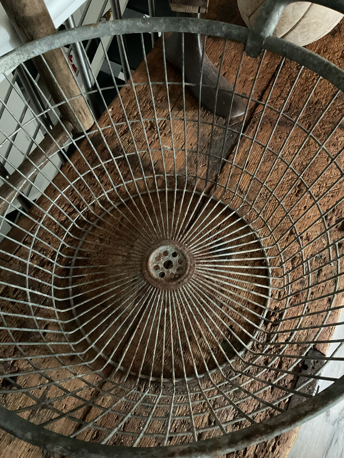 Industrial metal basket