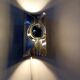 Paire d'appliques  Space Art années 70 inox