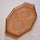 Art Deco style pink glass serving dish in very good condition.