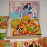Awakening game, cube set of 1970 Goldilocks and the 3 bears