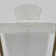 Lampe vintage sur pied avec abat-jour en verre et abat-jour en acier perforé