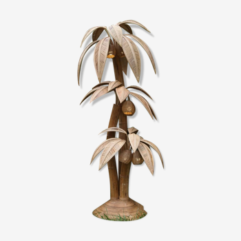 Coconut floor LAMP XXL in rattan