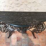 Forged iron console