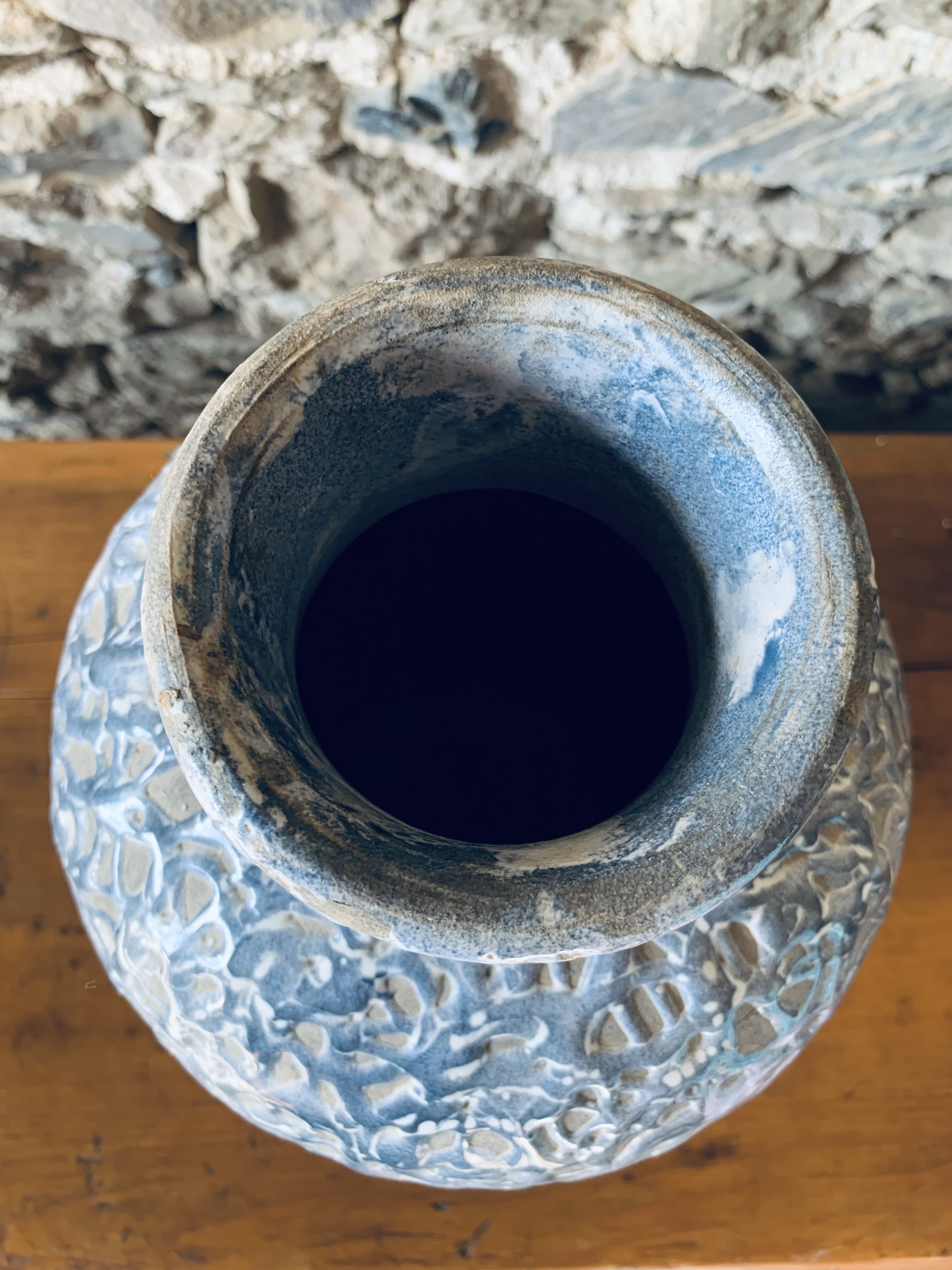 Enamelled ceramic vase La Charentaise